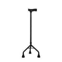 Glomed - Bastón Ortopédico De Apoyo 3 Patas Negro