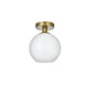 thumbnail image 4 of Lámpara de Techo Elegant Lighting Baxter Metal y Vidrio Negro, 4 of 8