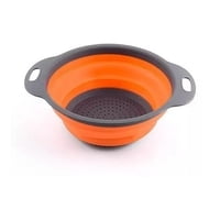 Genérico - Colador Plegable Colador De Silicona Naranja