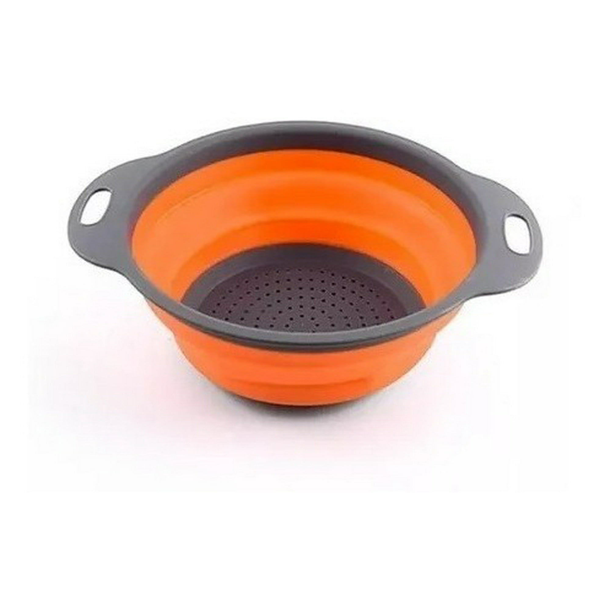 Genérico - Colador Plegable Colador De Silicona Naranja