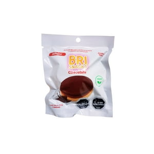 Caja Alfajores Vegano Chocolate 40G Brisnacks 15 Unidades