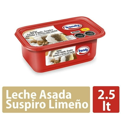 Helado De Leche Sabores Leche Asada, Suspiro Limeño, Arroz Con Leche Cassata 2,5 L Trendy