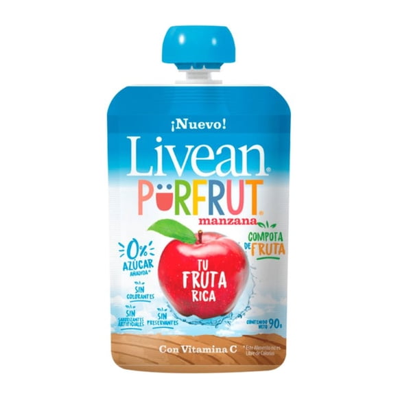 Pouch Compota Pura Fruta Manzana, 90 g