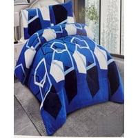 Kang Da - Cubrecama Con Chiporro Invierno 2 Plazas Negro