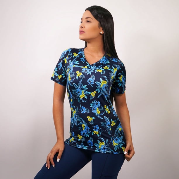 Delantal clinico Mujer Ripholia RIP-2229 tela elasticada