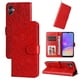 thumbnail image 1 of Funda tipo cartera FOXDOCK para Samsung Galaxy A05 , diseño girasol en relieve, cuero PU, cierre magnético, soporte y tarjetero, 1 of 5
