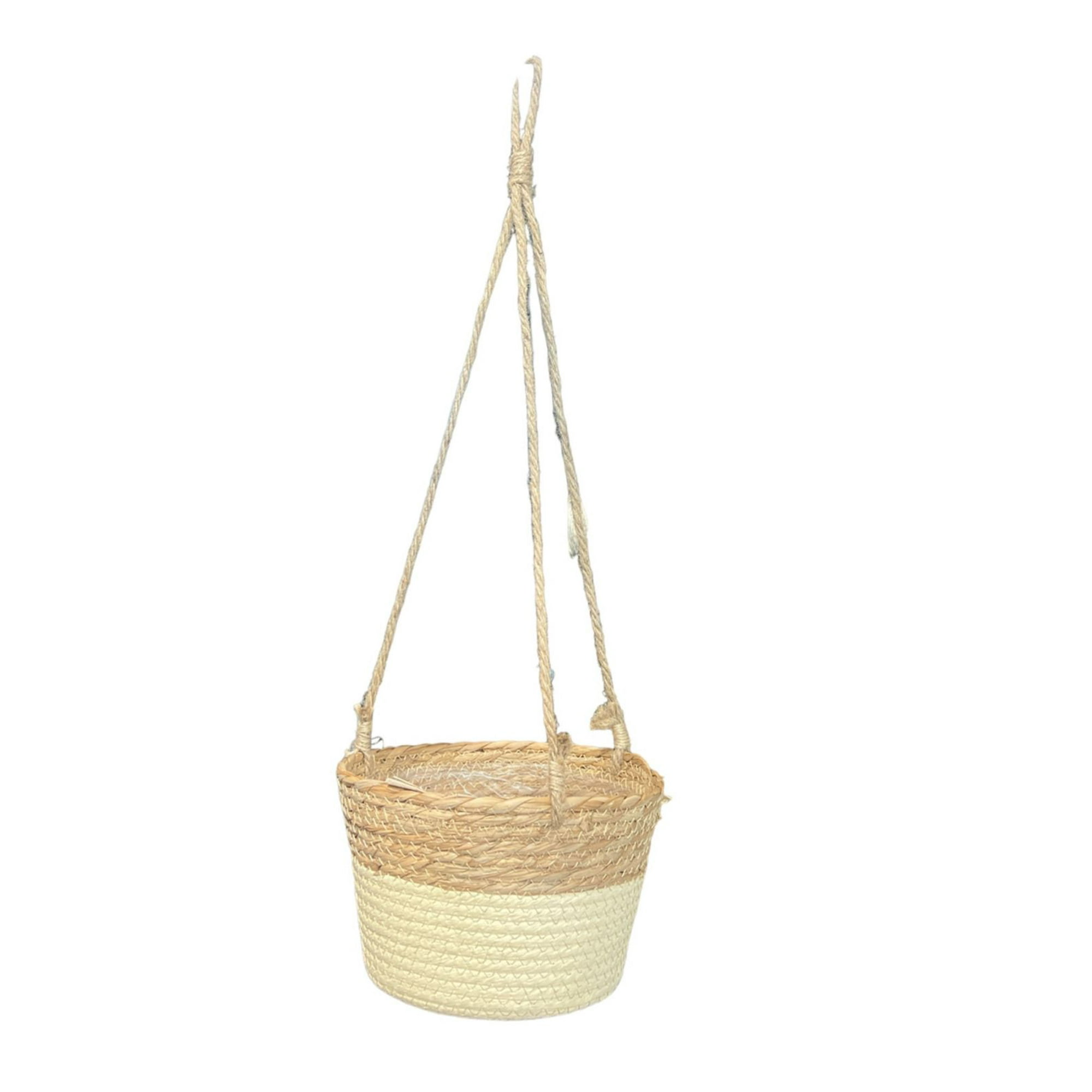 Oem - Maceta Colgante Macetero Colgante De Mimbre Tejido Cesta