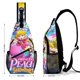 thumbnail image 2 of Princesa Peach Riñonera Bandolera con Estampado Integral para Hombres y Mujeres, Bolso Cruzado Gráfico de Tendencia, Mochila de Hombro Streetwear para Ciclismo y Deportes, Riñonera Versátil Casual, 2 of 6