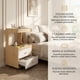 thumbnail image 2 of Velador Con Cajones Y Repisa Bicolor Con Rueda 80x40x43cm Mate Madera, 2 of 8