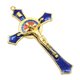 thumbnail image 5 of Aleación De Zinc Crucifijo De Pared Cruz Jesús Estatua Estatuilla Decoración Para El Hogar Azul, 5 of 5