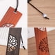 thumbnail image 3 of Marcapáginas de madera, 2 piezas, para amantes de los libros, hecho a mano, de madera natural, tallado a mano, accesorios para marcapáginas, regalos de cumpleaños ideales, recuerdos de premios (estilo, 3 of 7