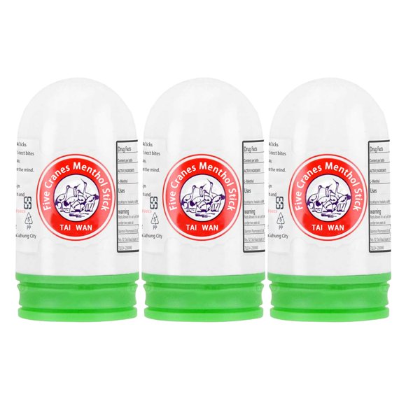 Bastón de mentol XINLONG 3 unidades 14,5 g – Fabricado en Taiwán