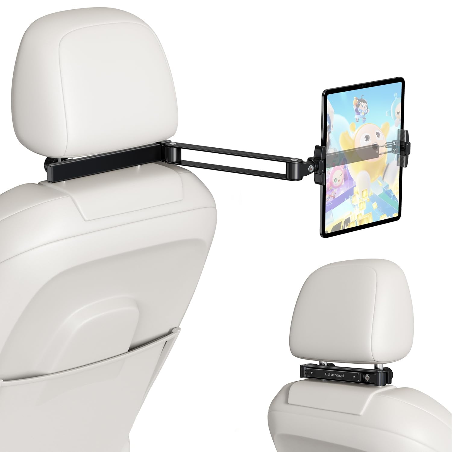 Soporte Para Tablet Elitehood Con Brazo Plegable De Aluminio Para Auto