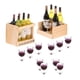 thumbnail image 4 of Botellas De Jugo De Vino En Miniatura Copa Estante De Madera 1:12 Casa De Mu?ecas, 4 of 5