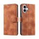 thumbnail image 1 of Funda Cartera para iPhone 16 Tapa con Ranuras, Soporte y Correa Marrón, 1 of 5