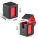 thumbnail image 2 of Caja de cubierta MTG HSMH para escaparate Commander, negro y rojo, 2 of 7