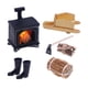 thumbnail image 1 of Juego De Decoración De Chimenea Para Casa De Muñecas, Bricolaje, Decoración De Fiesta, Pieza De Casa De Muñecas 1/12 Sin Linterna, 1 of 5