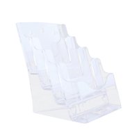 Ioensy - Soporte De Acrílico Para Folletos, Soporte De Exhibición Para Revistas, Folletos, Escuela, A5, 4 Niveles