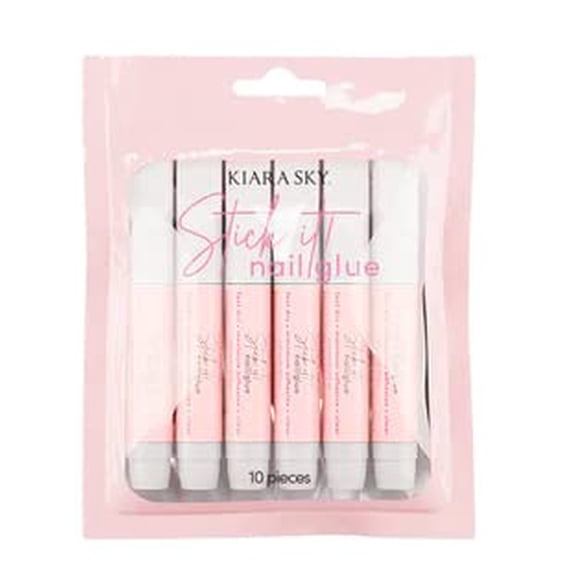 Pegamento de uñas Kiara Sky Stick It Super Strong de secado rápido, 2,07 ml x 10