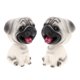 thumbnail image 3 of Resina Bobble Head Dog Figurilla Juguete Home Car Dashboard Decor Pug, 3 of 5