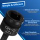 thumbnail image 5 of Uxcell 1/2" Drive Torx Bit Socket T27 Impacto 6 Puntos Estrella Sockets CR-MO Acero con Pasador y Anillo para Taladros Eléctricos Taller de Garaje Adaptador, 5 of 7