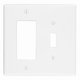 thumbnail image 1 of Placa de pared Leviton, termoplástica, nailon, color blanco, 2 elementos, paquete de 1, 1 of 1