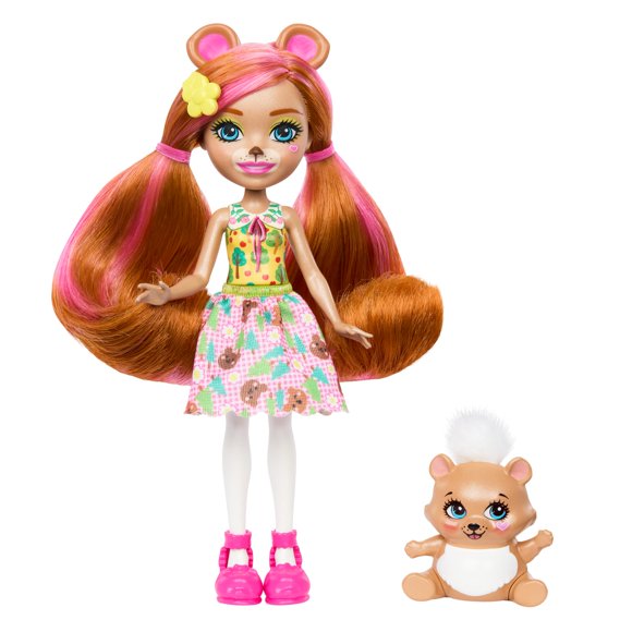 Figura de Juguete Enchantimals Osa Biloxi Muñeca de 15 cm