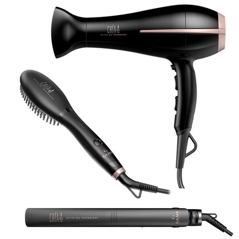 Pack Triple Gama Chia Secador Bora + Alisador + Cepillo