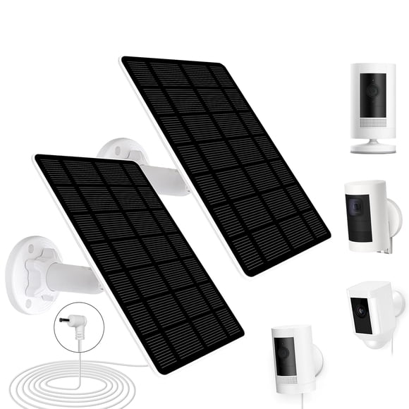 Panel Solar DFTIM 5W 6V para Cámara Ring Paquete de 2