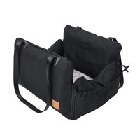 Magideal - Asiento De Coche Para Perros, Bolsa De Transporte Para Mascotas, Sofá Nido Con Almohadilla Extraíble Portátil, Cómodo Asiento Elevador Antideslizante Negro