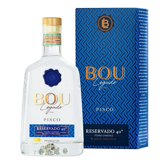 Pisco Bou Legado Blanco 40º Pedro Jimenez 750 ml