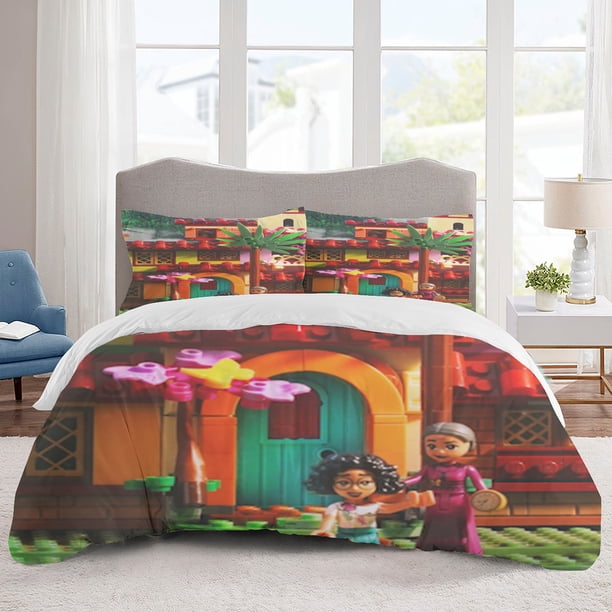 Encanto Bedding Sets Cartoon Duvet Cover Lightweight 3 Piece Bet Sets for Kids Boys Girls