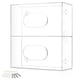 thumbnail image 1 of Soporte Para Guantera Montaje En Pared Dispensador Almacenamiento Estándar, 1 of 9