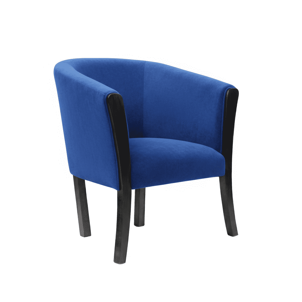 Muebles New - Sitial Americano Azul Felpa