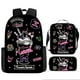thumbnail image 2 of Lovely Kuromi 3Pcs/Set Capacity Shoulder Bags Kawaii Primary Girls School Bags Lightweight Cartoon Backpacks Meal Bag Plush Doll, 2 of 3