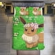 thumbnail image 1 of Pokmon Eevee 3 Piece Sets Full/Queen Size - Reversible Microfiber Quilts with Shams Soft Lightweight Bedspread Coverlet Comforter for All Season Bed Sheets, 1 of 4