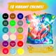 thumbnail image 4 of Set Tie Dye Kit Goodscious DIY, 18 botellas de 60 ml, 18 colores, 4 of 7
