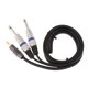 thumbnail image 5 of Cable Divisor De Cable En Y Mono De 3,5 Mm 1/8 "TRS A Doble 6,35 Mm 1/4" Chapado En Oro, 5 of 5