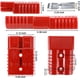 thumbnail image 3 of Kit de conector eléctrico de conexión y desconexión rápida de cable de batería de 175 A, 1/0 AWG, para cabrestante, remolque de automóvil, 2 unidades, color rojo, 3 of 7
