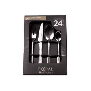 Genérico - Cuchillería Plateado Doral Color