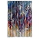 thumbnail image 1 of Cortina de ducha con diseño de caballo y acuarela, con ganchos, tamaño 48 x 72 pulgadas, 1 of 3