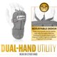 thumbnail image 4 of Protector de manos y muñeca Franklin Sports PRT LG Series para adultos, 4 of 8