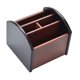 thumbnail image 1 of Organizador de escritorio Siveit, madera giratoria, 4 compartimentos, 1 of 7