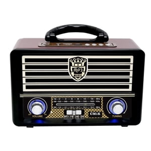 Tomasstore - Radio Portatil Mini Retro Vintage Usb Sd Mp3