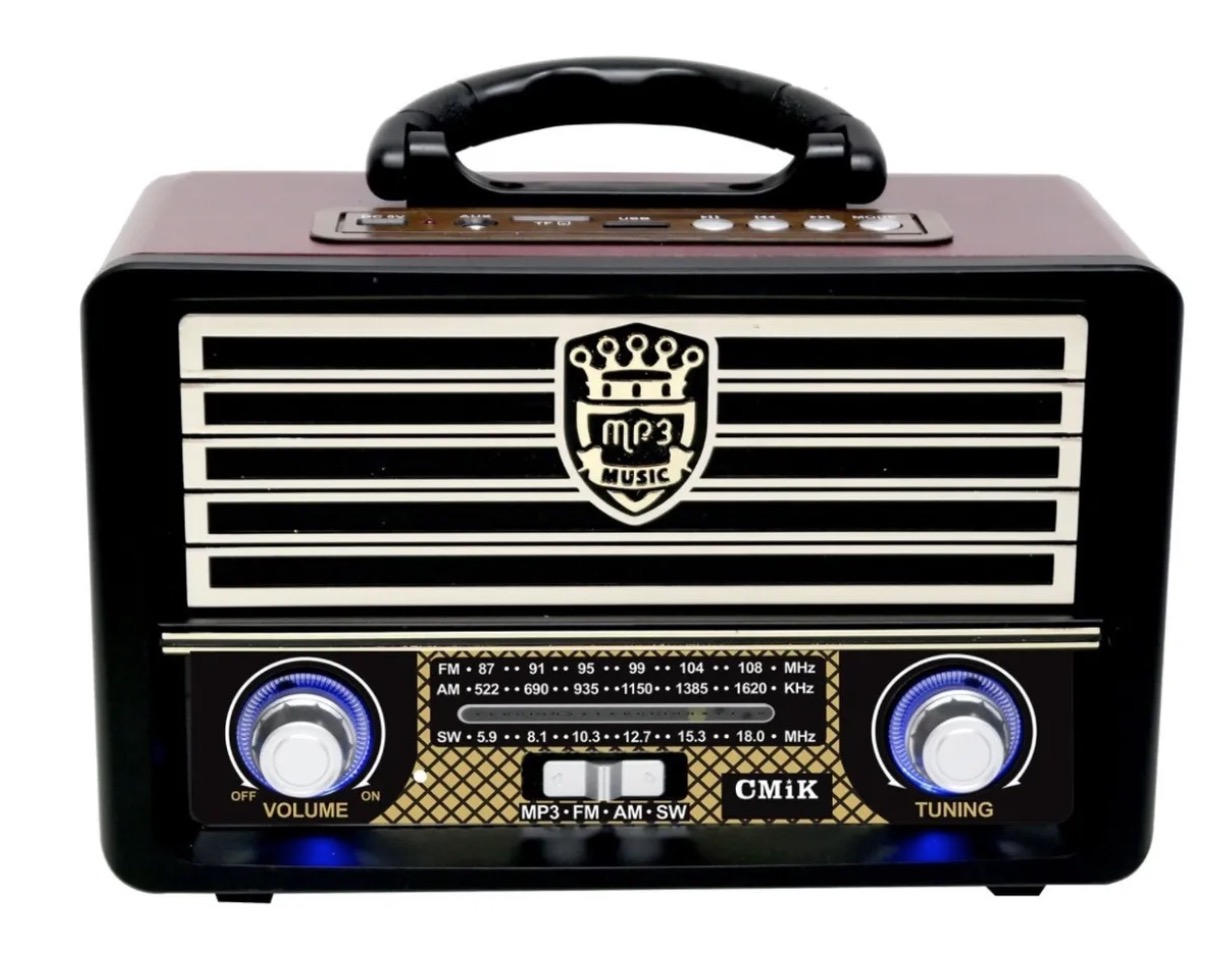 Tomasstore - Radio Portatil Mini Retro Vintage Usb Sd Mp3