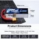 thumbnail image 3 of Batería LiPo Zeee 3S 2200mAh 120C 11.1V XT60 RC, 3 of 3