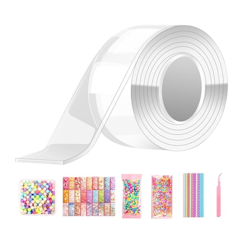 Bothyi - Soplar Burbujas Cinta De Doble Cara Cinta Adhesiva Sin Rastro Juguete Sensorial Diy Manualidades Cinta Con 34 Uds