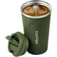thumbnail image 1 of Taza Termo De Café De 18 Oz/510 Ml De Acero Inoxidable 304 Con Tapa, Taza De Vacío Para Bebidas De Café Frías Y Calientes, Vaso Térmico Para Café, Para La Oficina, El Automóvil Y El Parque, 1 of 6