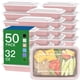 thumbnail image 1 of Recipientes Dealusy para preparación de comidas, 32 oz (paquete de 50) con tapas fáciles de abrir, 1 of 7