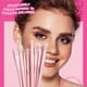 thumbnail image 5 of Set de brochas de maquillaje Jessup Pink, 14 piezas, veganas T495, con caja, 5 of 6